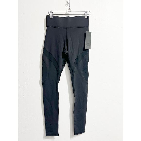 MICHI Pants - NWT MICHI Leggings Small Black Mesh Insert Cut Out Athletic Work Out